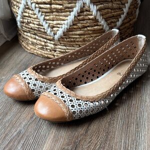 Sperry Brown and Cream Women's Loafers